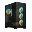 GIGABYTE GB-C500P ST MidiTower Case product features Transparent panel ATX MicroATX MiniITX Colour Black GB-C500PST