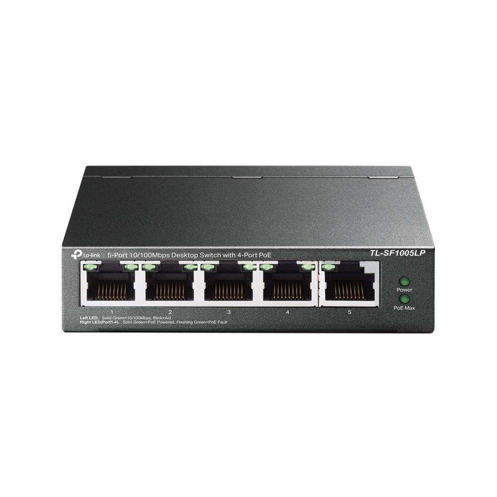 TP-LINK 5x10Base-T / 100Base-TX PoE ports 4 TL-SF1005LP
