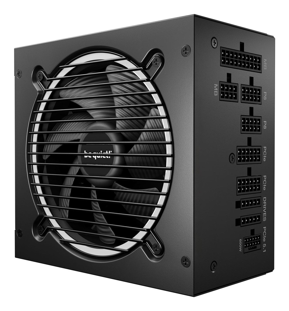 BE QUIET Pure Power 13 850 Watts Peak Power 900 Watts Efficiency 80 PLUS GOLD PFC Active MTBF 100000 hours BP027EU