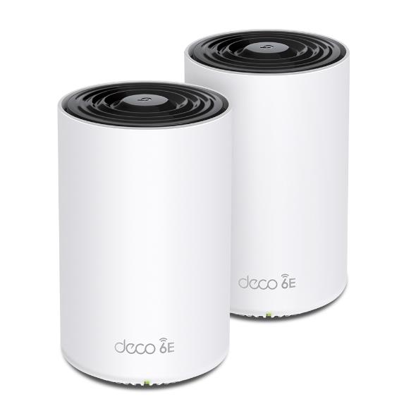TP-LINK Wireless Access Point / Router 2-pack 5400 Mbps Mesh Wi-Fi 6e 3x10/100/1000M Number of antennas 4 DECOXE75(2-PAC