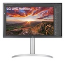 LG 27UP850K-W 27" Gaming Panel IPS 3840x2160 16:9 60 Hz 5 ms Pivot Height adjustable Tilt Colour Black 27UP850K-W