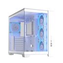 ASUS ATX/micro ATX/Mini-ITX White PC A32 Plus TG ARGB White 90DC00S3-B19000