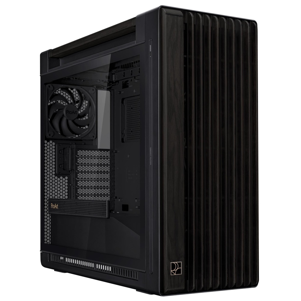 ASUS ProArt PA602 Wood Edition - Tempered Glass Panel MidiTower Case product features Transparent panel ATX EATX MicroAT