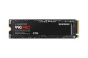 SAMSUNG 990 PRO 2TB M.2 PCIE NVMe MLC Write speed 6900 MBytes/sec Read speed 7450 MBytes/sec 2.3mm TBW 1200 TB MTBF 1500