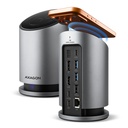 I/O HUB USB-C 9IN1 WRL/0.6M HMC-WL9 AXAGON