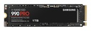 SAMSUNG 990 PRO 1TB M.2 PCIE NVMe MLC Write speed 6900 MBytes/sec Read speed 7450 MBytes/sec 2.3mm TBW 600 TB MTBF 15000