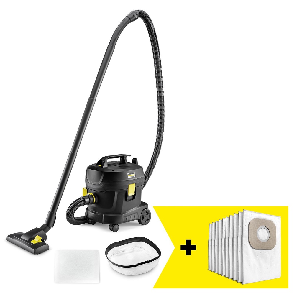 KARCHER Input power 850 W Dust capacity 11 L Drum vacuum Cleaning type Dry Dust container Dust bag Colour Black 1.527-22