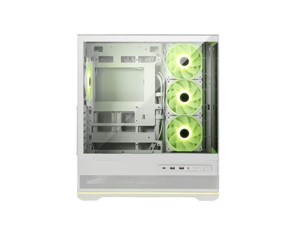 MSI MAG PANO 110R PZ / WHITE MidiTower Case product features Transparent panel Not included Colour Black MAGPANO110RPZWH