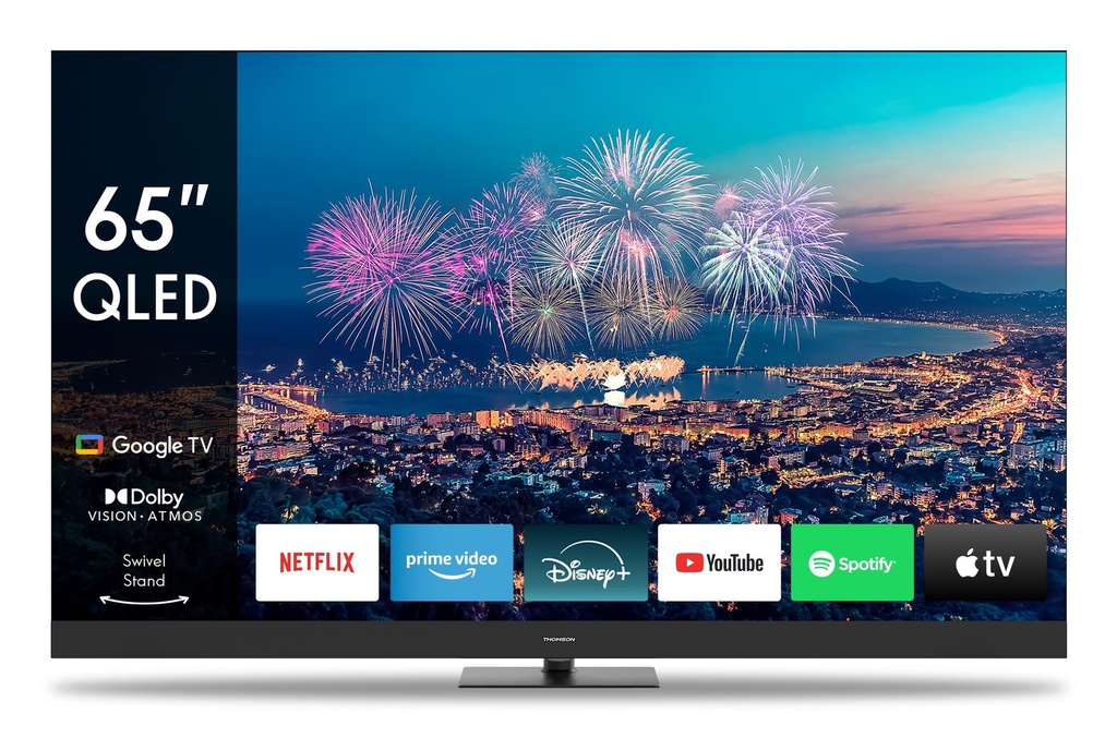 THOMSON 65 " 4K Ultra HD 3840 x 2160 pixels Flat 16:9 QLED 65QG6C14