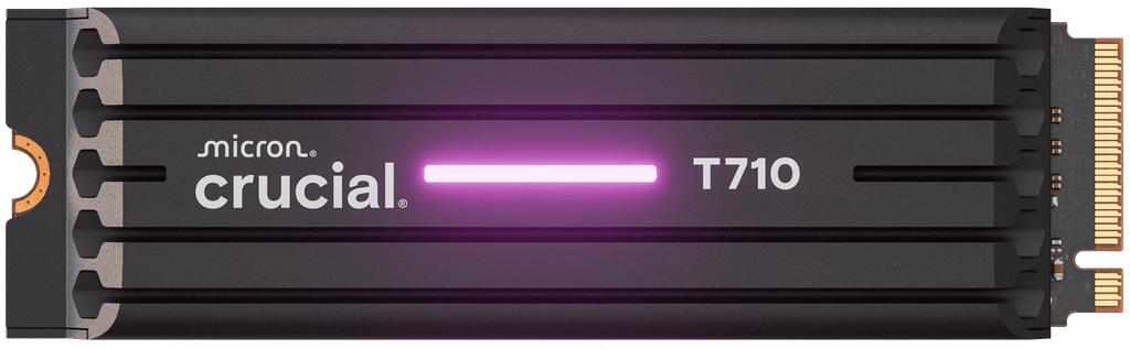 CRUCIAL T710 1TB M.2 PCIe Gen5 NVMe Write speed 13700 MBytes/sec Read speed 14900 MBytes/sec TBW 600 TB CT1000T710SSD5