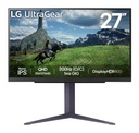 LG 27" Panel IPS 2560x1440 16:9 180Hz 1 ms Pivot Height adjustable Tilt Colour Black 27GS85Q-B