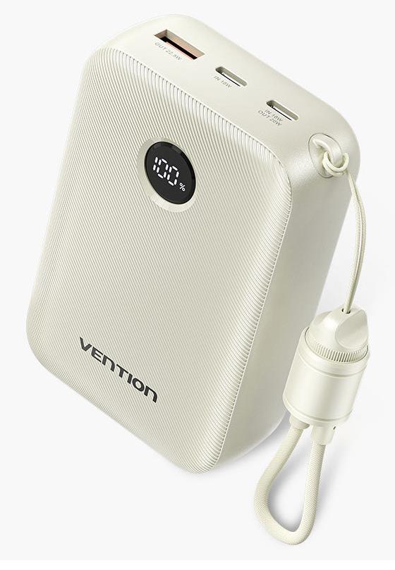 POWER BANK USB 20000MAH 22.5W/BEIGE FKBN0-C VENTION