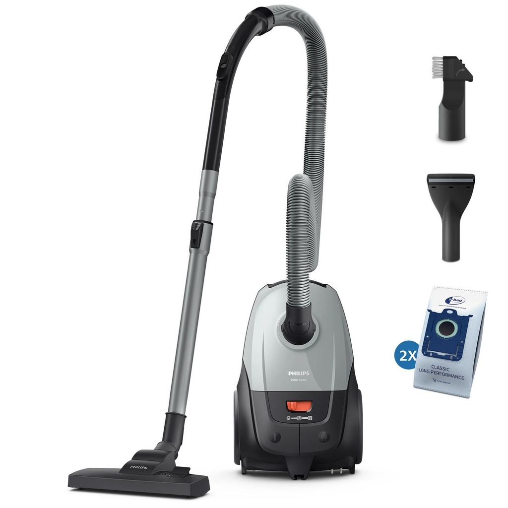 PHILIPS Input power 850 W Dust capacity 3 L Cylinder vacuum Cleaning type Dry Dust container Dust bag Colour Black/Grey 