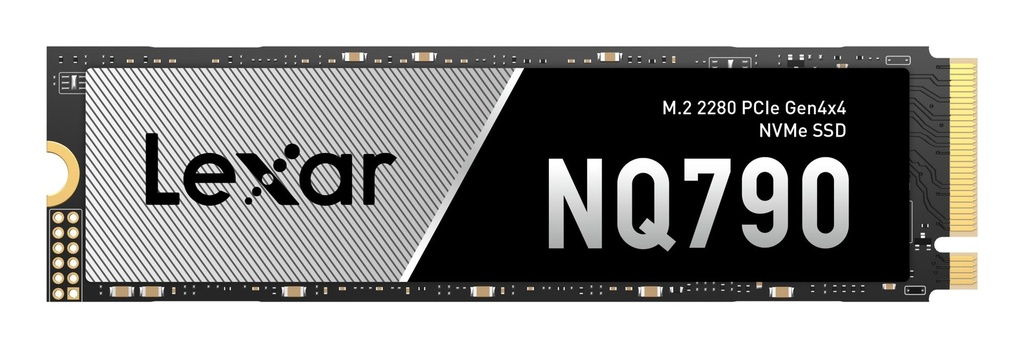 LEXAR NQ790 4TB Heatsink M.2 PCIe Gen4 NVMe Write speed 6000 MBytes/sec Read speed 7000 MBytes/sec MTBF 150000 hours LNQ