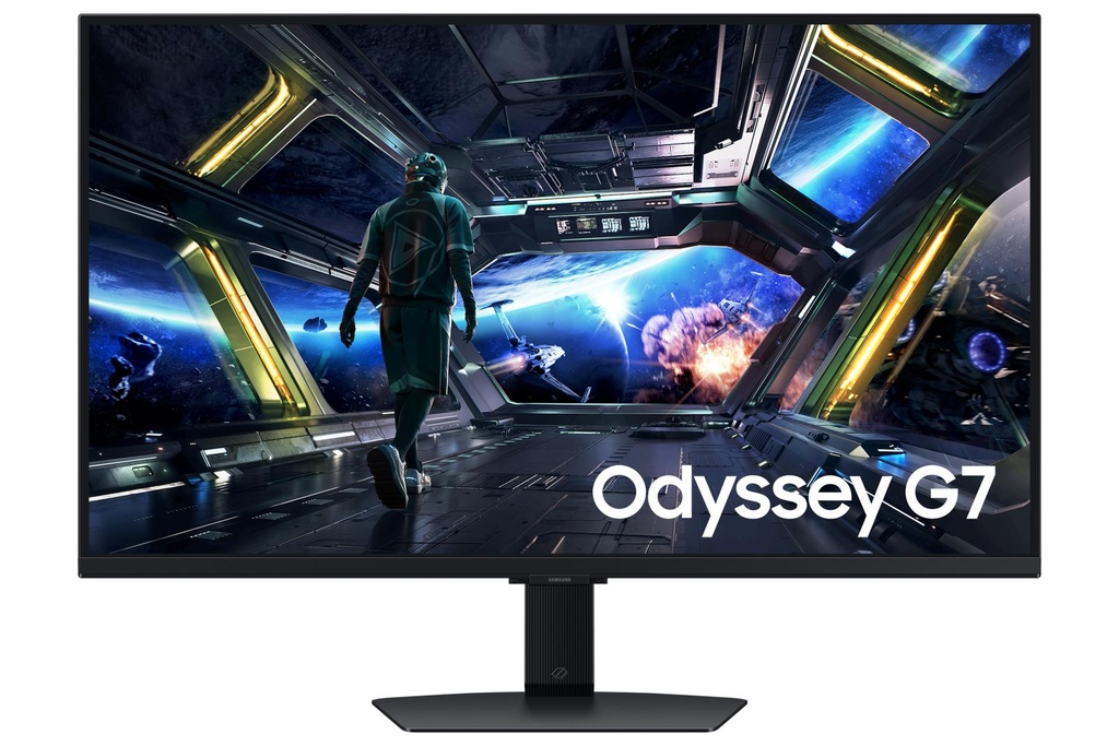 SAMSUNG Odyssey G7 32" Gaming Panel IPS 3840x2160 16:9 144Hz 1 ms Speakers Swivel Pivot Height adjustable Tilt Colour Bl