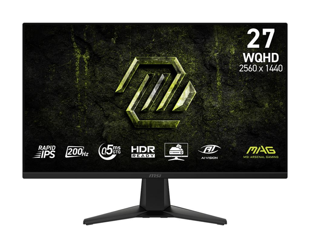 MSI 27 " 2560 x 1440 pixels Wide Quad HD Native aspect ratio 16:9 LCD Flat MAG275QFE20