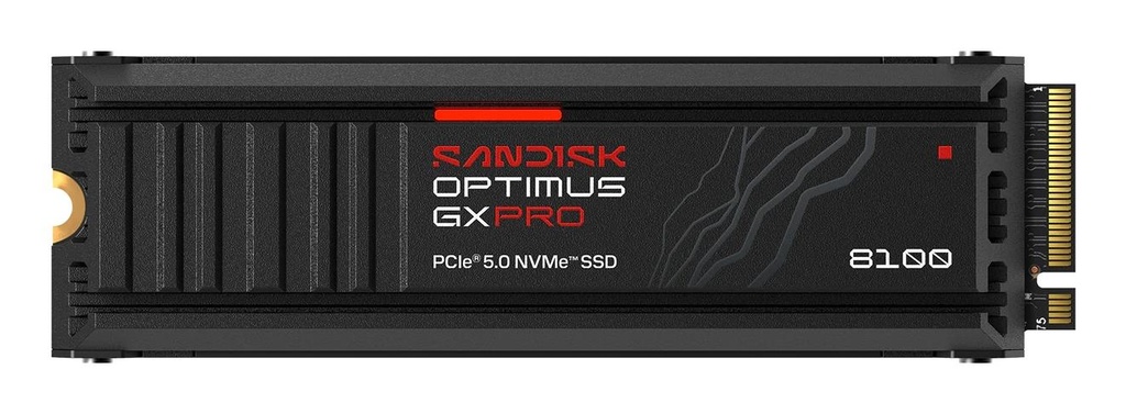 SANDISK 600xTBW rating MTBF 1750000 h Read speed 14900 MB/s Write speed 11000 MB/s NVMe Yes PCI Express 5.0 M.2 1000 GB 