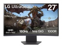 LG 27GS60QC-B 27" Gaming/Curved Panel VA 2560x1440 16:9 180 Hz Matte 1 ms Tilt Colour Black 27GS60QC-B