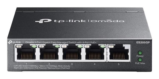 TP-LINK ES205G Switch type Managed 5xRJ-45 ports RJ-45 Ports Type Gigabit Ethernet (10/100/1000) ES205G
