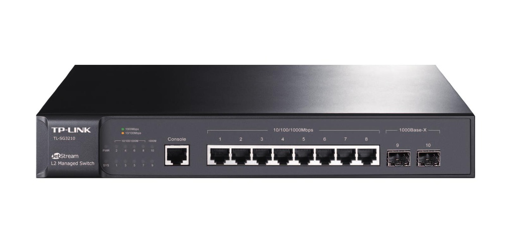 TP-LINK Omada TL-SG3210 Type L2 8x10Base-T / 100Base-TX / 1000Base-T 2xSFP TL-SG3210