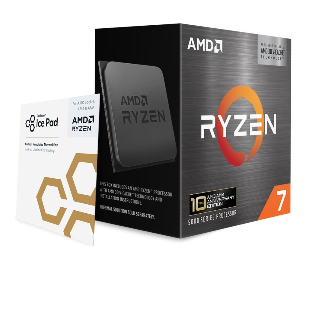 AMD AMD RyzenT 7 5800X3D 3.4 GHz 8xCores Cache 96 MB Socket Socket AM4 TDP 105 W Box 100-100000651POF