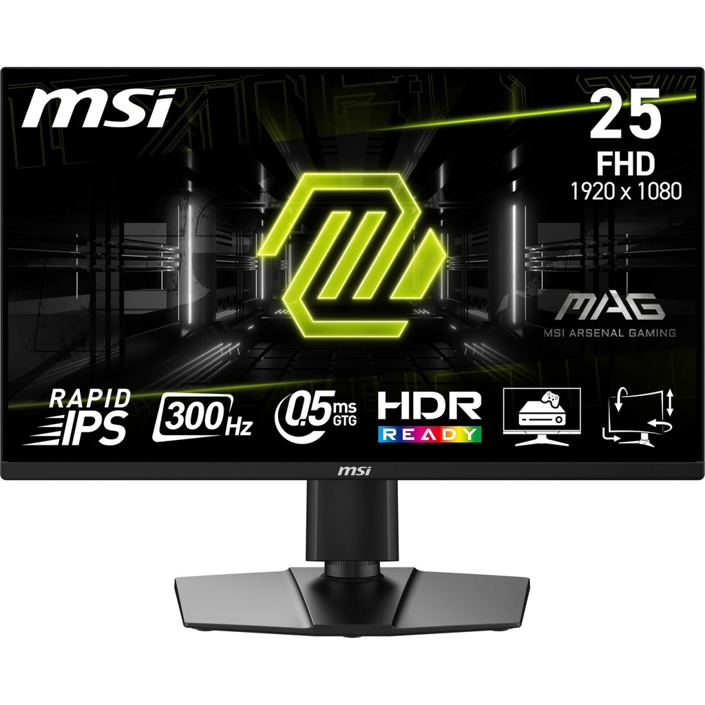 MSI 24.5 " 1920 x 1080 pixels Full HD Native aspect ratio 16:9 Flat MAG255PXF