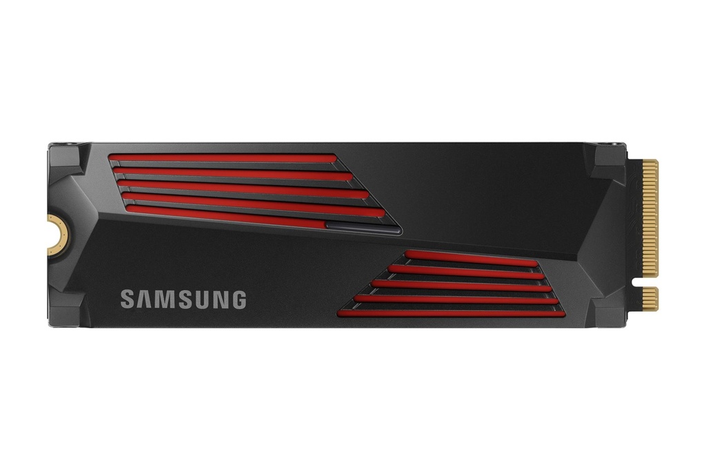 SAMSUNG 990 PRO with Heatsink 4TB M.2 PCIe Gen4 NVMe TLC Write speed 6900 MBytes/sec Read speed 7450 MBytes/sec TBW 2400