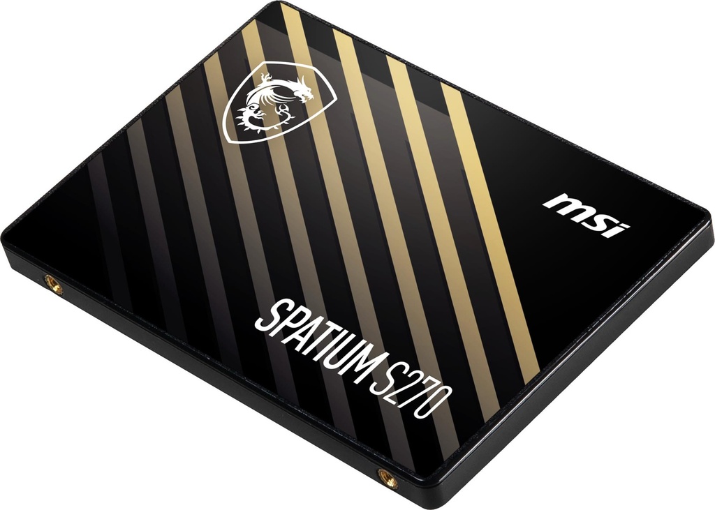 MSI SPATIUM S270 480GB SATA 3D NAND Write speed 450 MBytes/sec Read speed 500 MBytes/sec 2,5" TBW 250 TB MTBF 2000000 ho