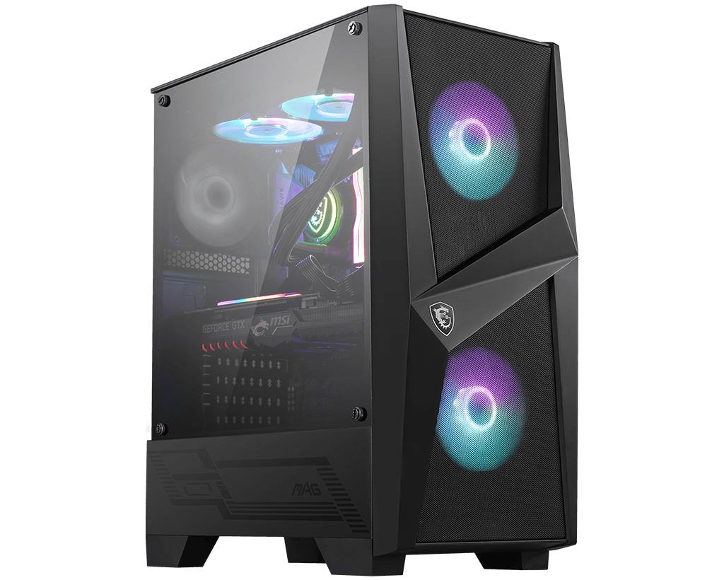 MSI MAG Forge 100R MidiTower Not included ATX MicroATX MiniITX Colour Black MAGFORGE100R