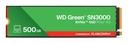 SANDISK 150xTBW rating MTBF 1.75 h NVMe Yes PCI Express 4.0 M.2 500 GB POWERED BY SANDISK Green WDS500G4G0E