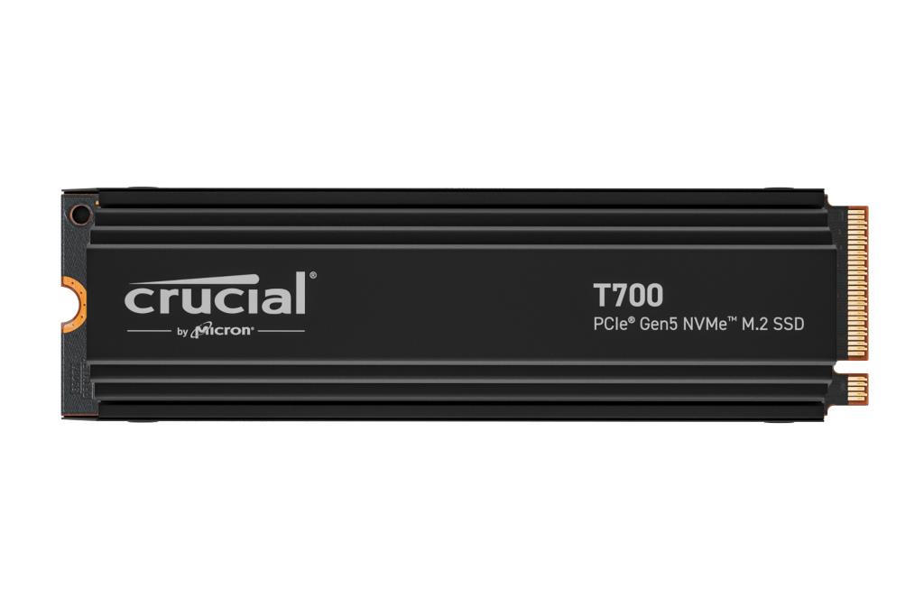 CRUCIAL T700 4TB M.2 PCIe Gen5 NVMe TLC Write speed 11800 MBytes/sec Read speed 12400 MBytes/sec TBW 2400 TB CT4000T700S