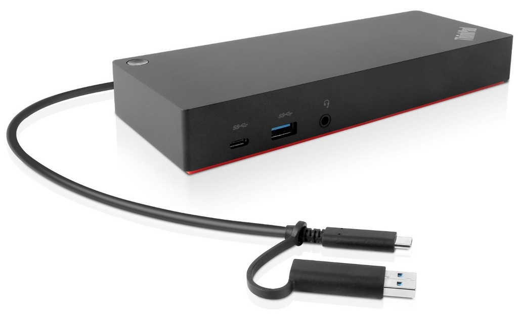 ThinkPad Hybrid USB A/C Dock 2xDisplayPort, 2xHDMI, 2x3840x2160-60Hz, 1Gbit LAN, 1xUSB-C Front 5xUSB-A 2xUSB2.0 3xUSB3.0 (EU)