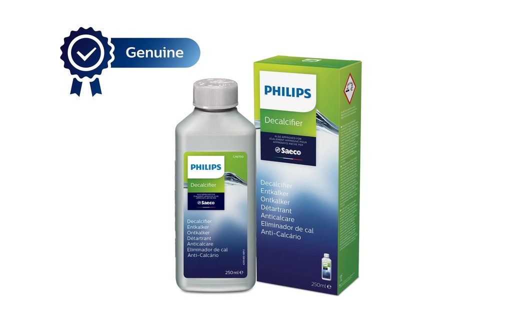 Philips 1 descaling cycle prolong machine lifetime Improves coffee taste