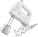 Philips Philips Daily Collection Mixer HR3705/00 300 W 5 speeds + turbo Strip beaters & dough hooks Lightweight