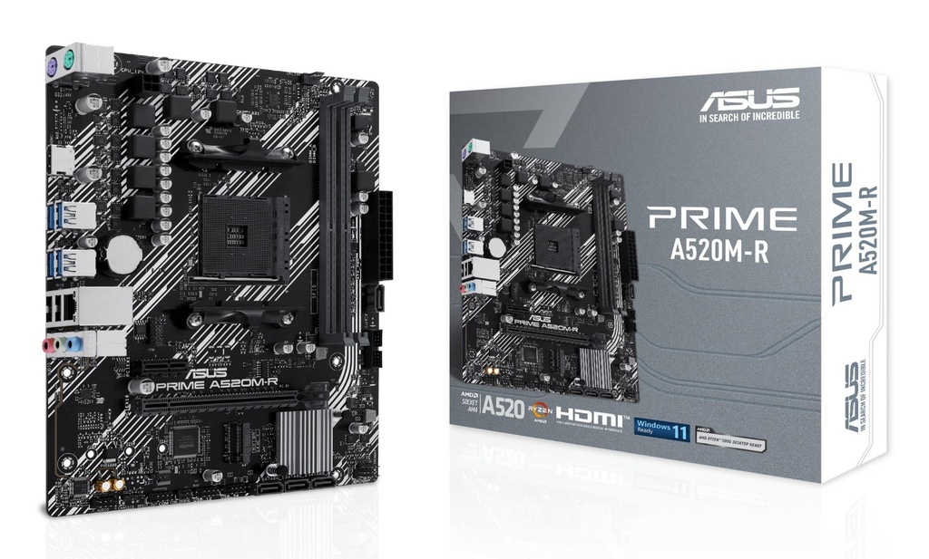ASUS AMD A520 SAM4 Micro-ATX Memory DDR4 Memory slots 2 1xPCI-Express 3.0 1x 1xPCI-Express 3.0 16x 1xM.2 1xHDMI 2xUSB 2.