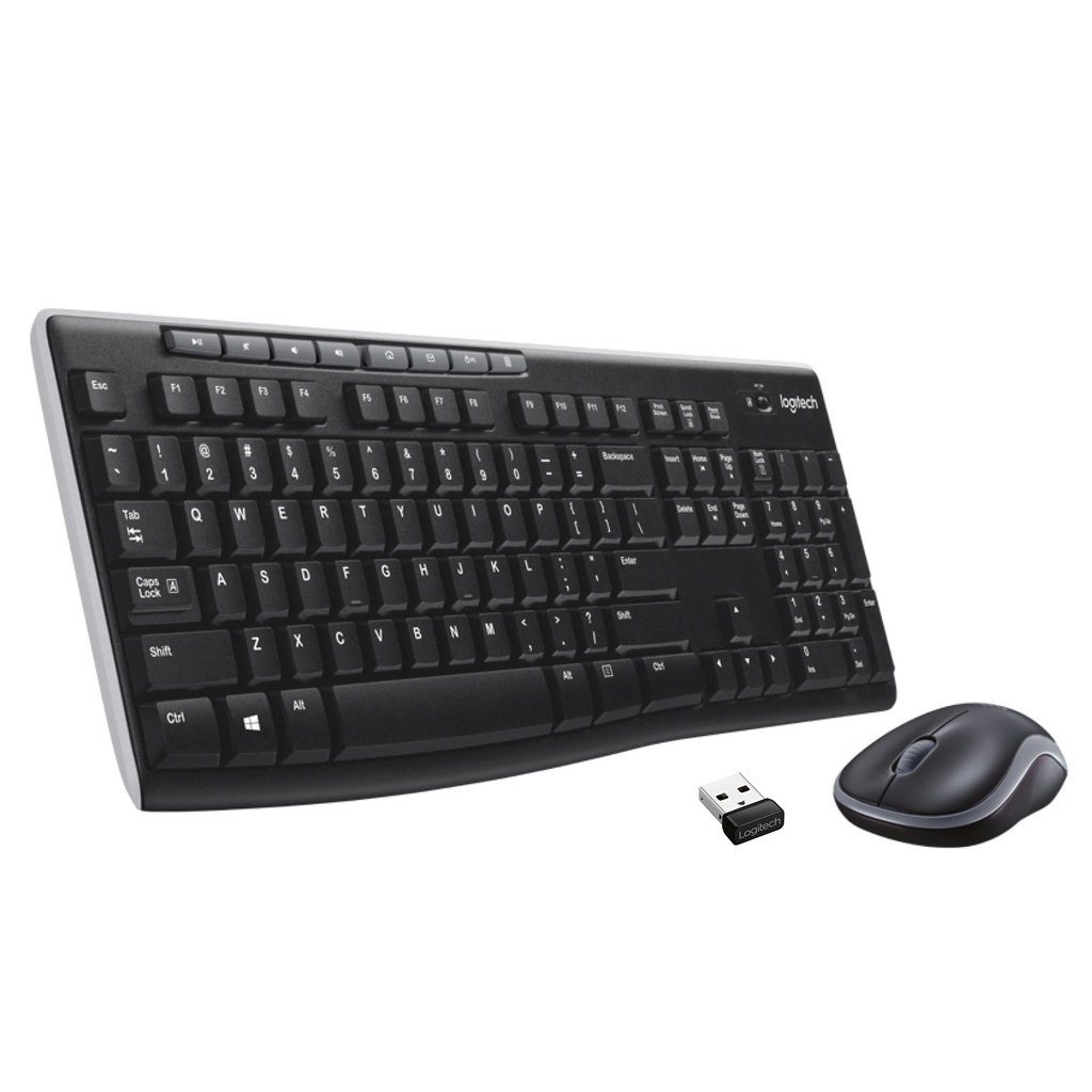 Logitech Keyboard MK270 black US/Int Layout