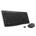 Logitech Keyboard MK270 black US/Int Layout