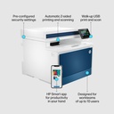 HP Color LaserJet Pro MFP 4302fdn All-in-One Printer - A4 Color Laser, Print/Copy/Dual-Side Scan, Auto-Duplex, Automatic Document Feeder, LAN, Fax, 33ppm, 750-4000 pages per month (replaces M479fdn)