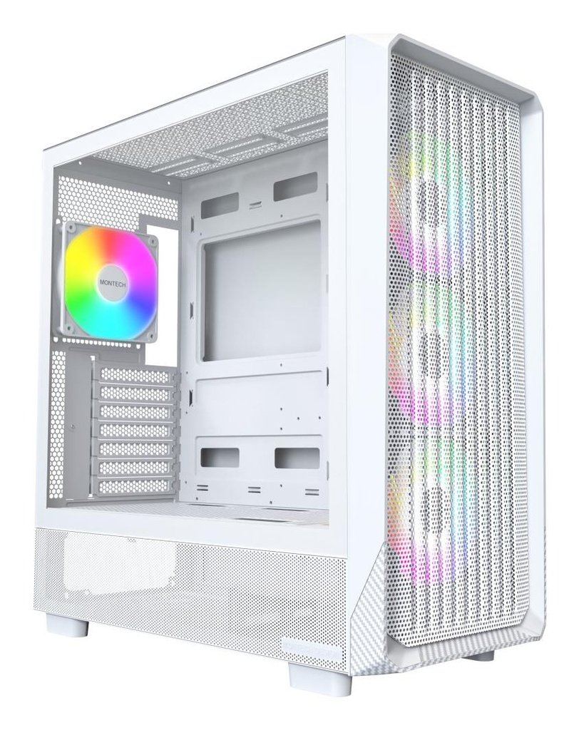 MONTECH X5 MidiTower Case product features Transparent panel Not included Colour White X5(W)