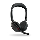 Jabra Evolve2 65 Flex MS Stereo Wireless Headset, Bluetooth, USB-A, Black