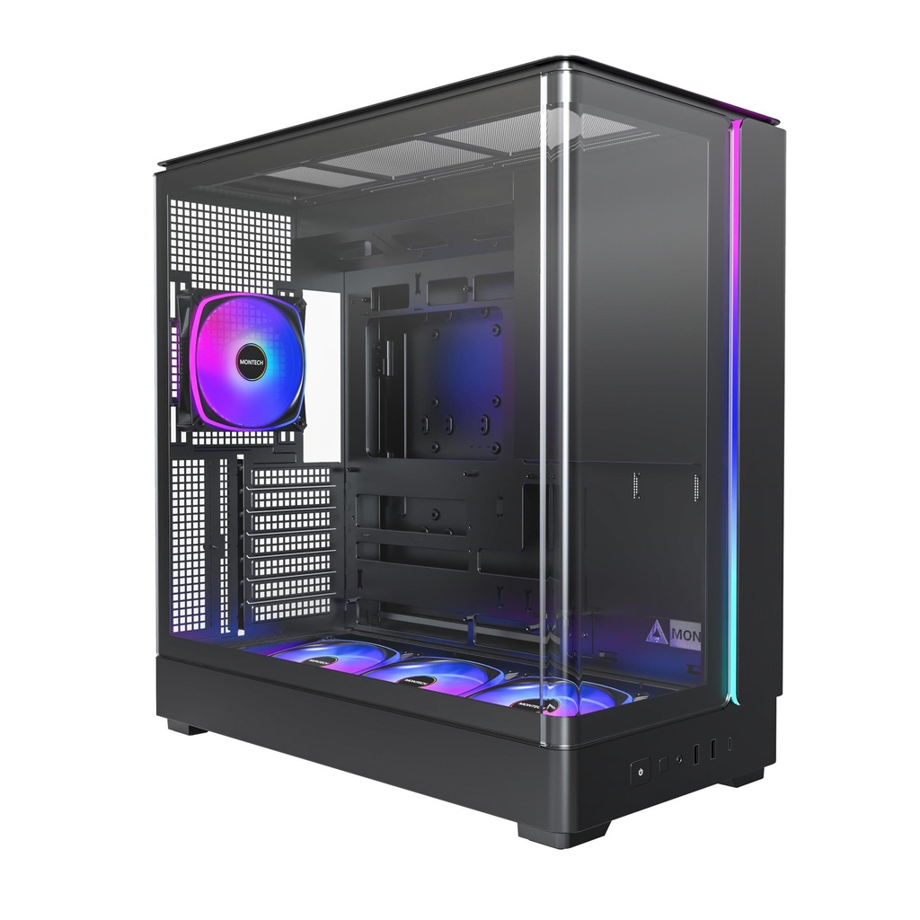MONTECH micro ATX/Mini-ITX Black Midi Tower PC KING 45 PRO KING45PRO(B)