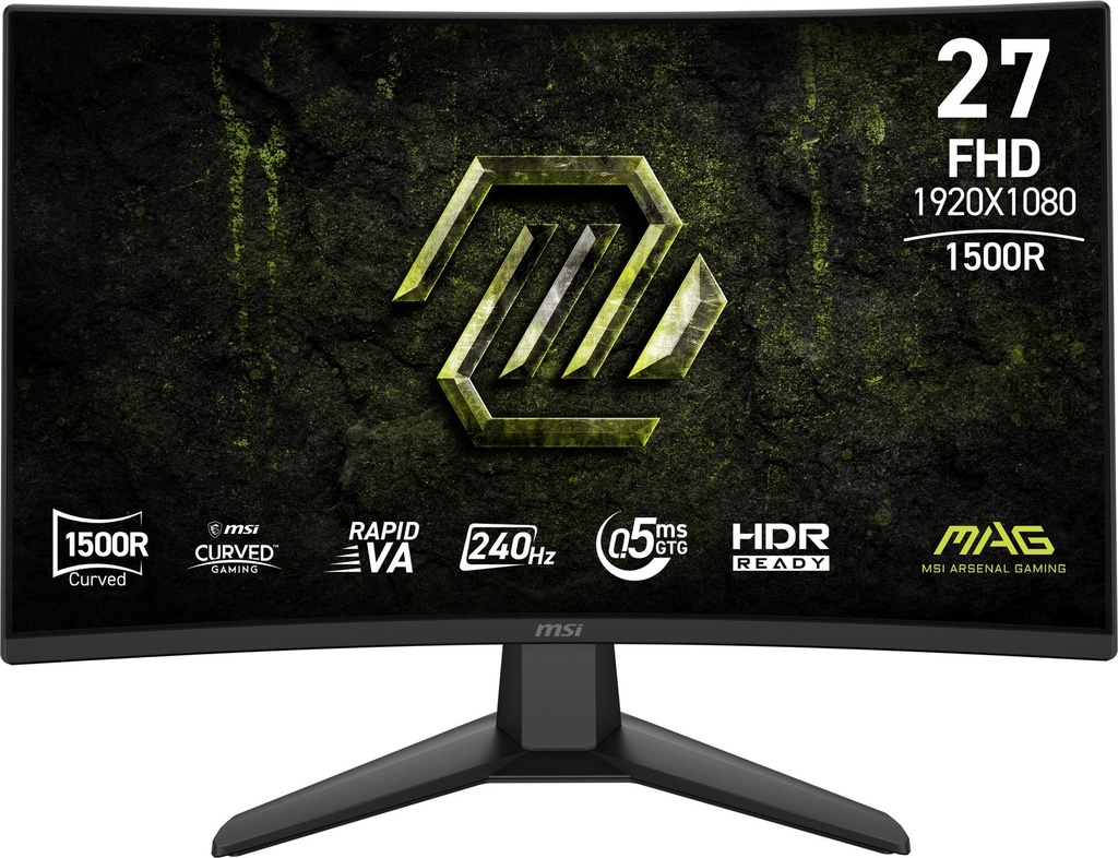 MSI 27 " 1920 x 1080 pixels Full HD Native aspect ratio 16:9 Curved MAG274CFX24
