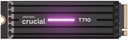 CRUCIAL T710 4TB M.2 PCIe Gen5 NVMe Write speed 13800 MBytes/sec Read speed 14900 MBytes/sec TBW 2400 TB CT4000T710SSD5