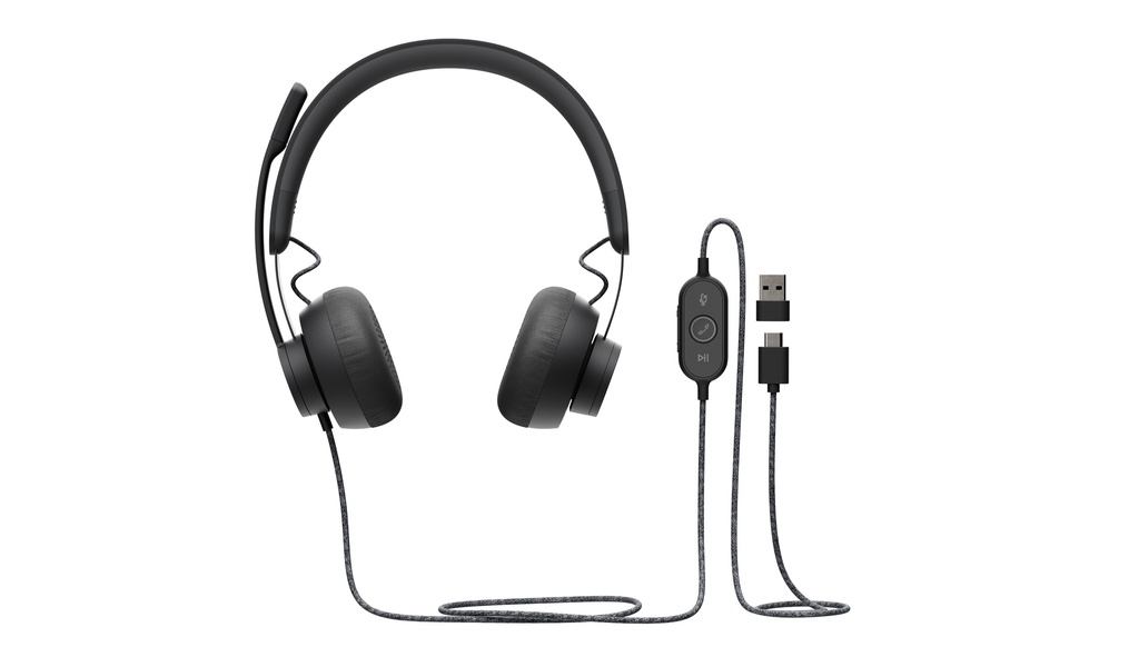HEADSET ZONE WIRED/DARK GREY 981-000875 LOGITECH