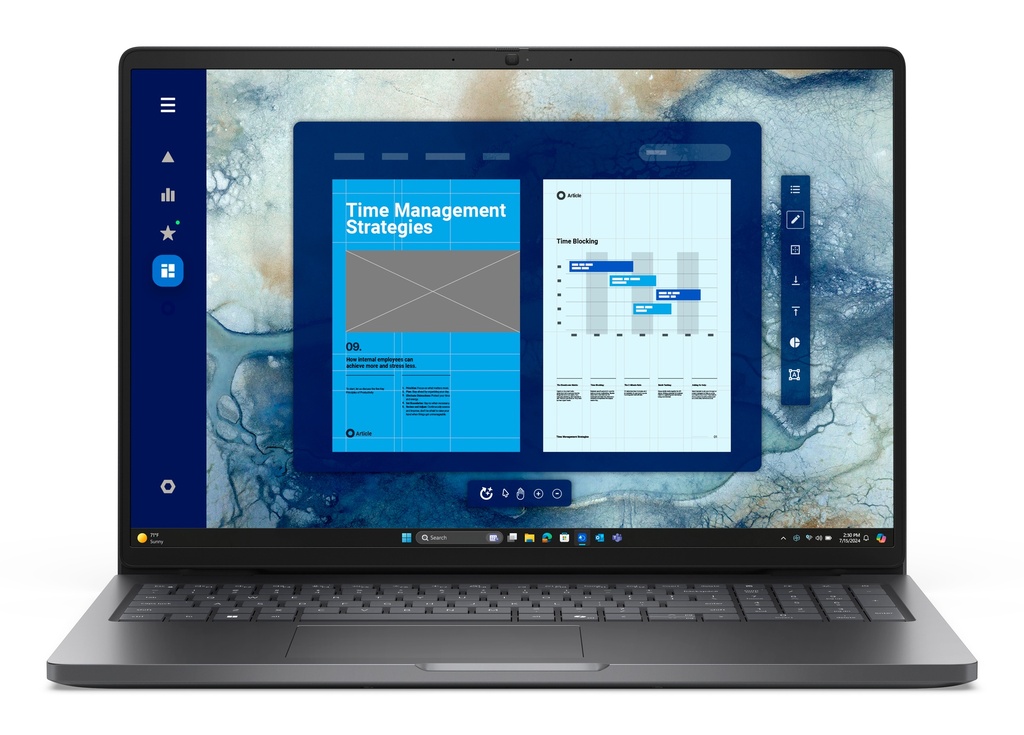 Dell Pro 16 PC16250/C5 120U/16GB/512GB SSD/16.0" FHD+/Integrated/FgrPr/FHD/IR Cam/Mic/WLAN + BT/US Backlit Kb/3 Cell/W11Pro/3yrs Prosupport
