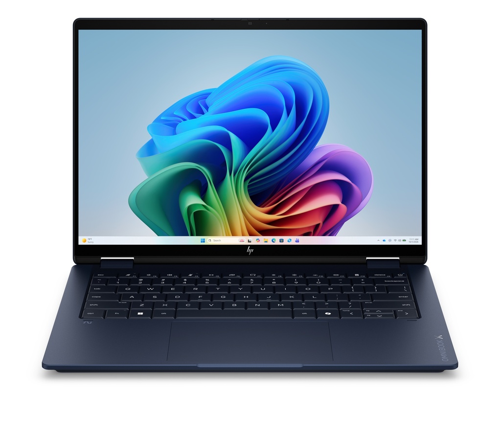 HP OmniBook X Flip 14-kc0011nn - Ryzen AI 5 430, 16GB LPDDR5X 7500 on-board, 512GB, AMD Radeon 840M Graphics, Touch/14.0 2K (1920x1200) Brightview 400 nits,  Athmospheric Blue, Not Included 65W AC Adapter, Win 11 Home, 1 years