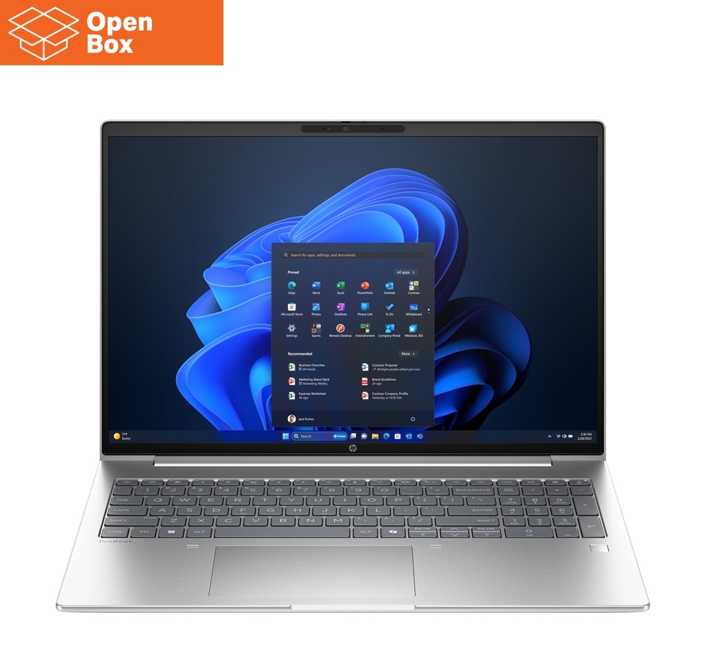 HP ProBook 4 G1i 16 - OPENBOX - Ultra 5-225U, 16GB, 512GB SSD, 16 WUXGA 300-nit AG, 1080p non-IR cam, FPR, US backlit keyboard, 56Wh, Win 11 Pro, 1 years