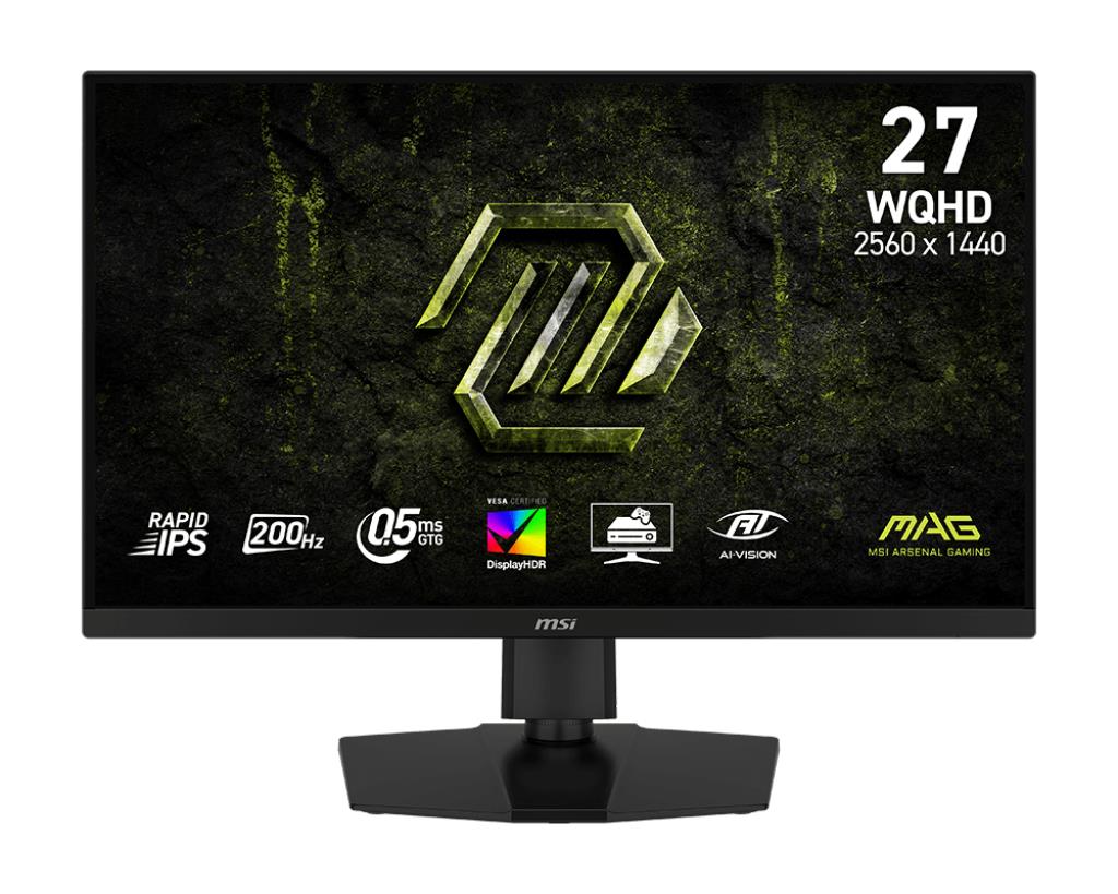 MSI 27 " 2560 x 1440 pixels Wide Quad HD Native aspect ratio 16:9 LCD Flat MAG274QPFE20