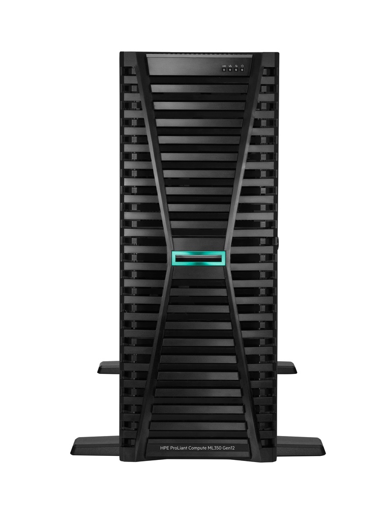 HPE ProLiant Compute ML350 Gen12 6505P 12c 1P 1x32GB-R 4LFF MR408i-o 2x4TB HDD 2x1000W PS EU Server