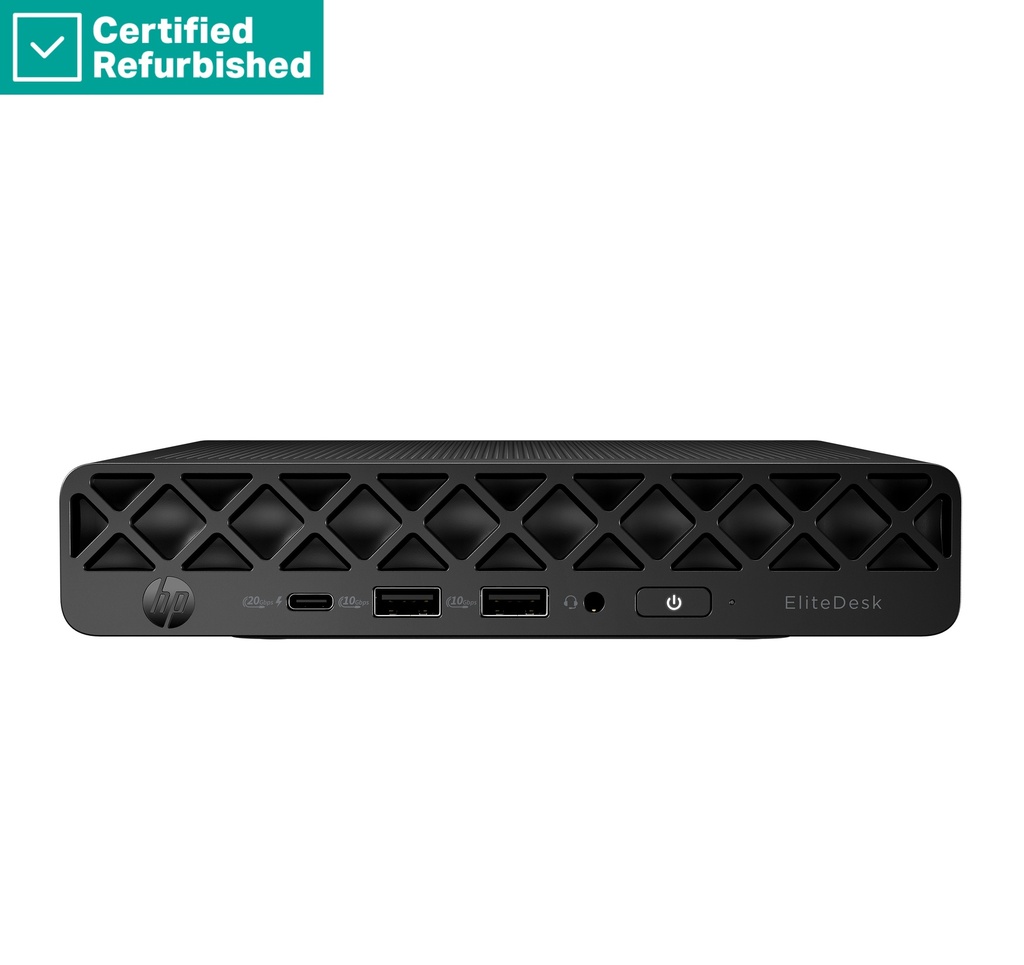 RENEW SILVER HP EliteDesk 8 G1i Mini - Ultra 9-285, 64GB, 1TB SSD, USB Mouse, Win 11 Home, 1 years